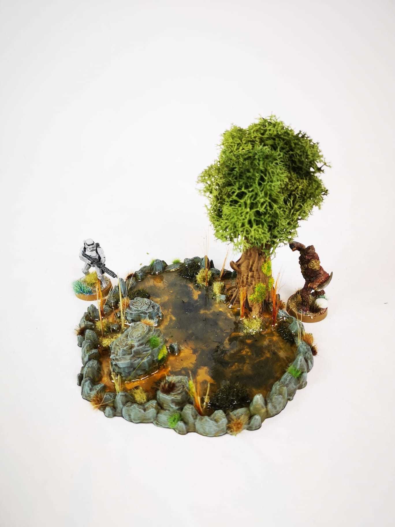 30STL Swamp Skirmish Set 3d printable Legion wargaming terrain  Free 3D print model_36