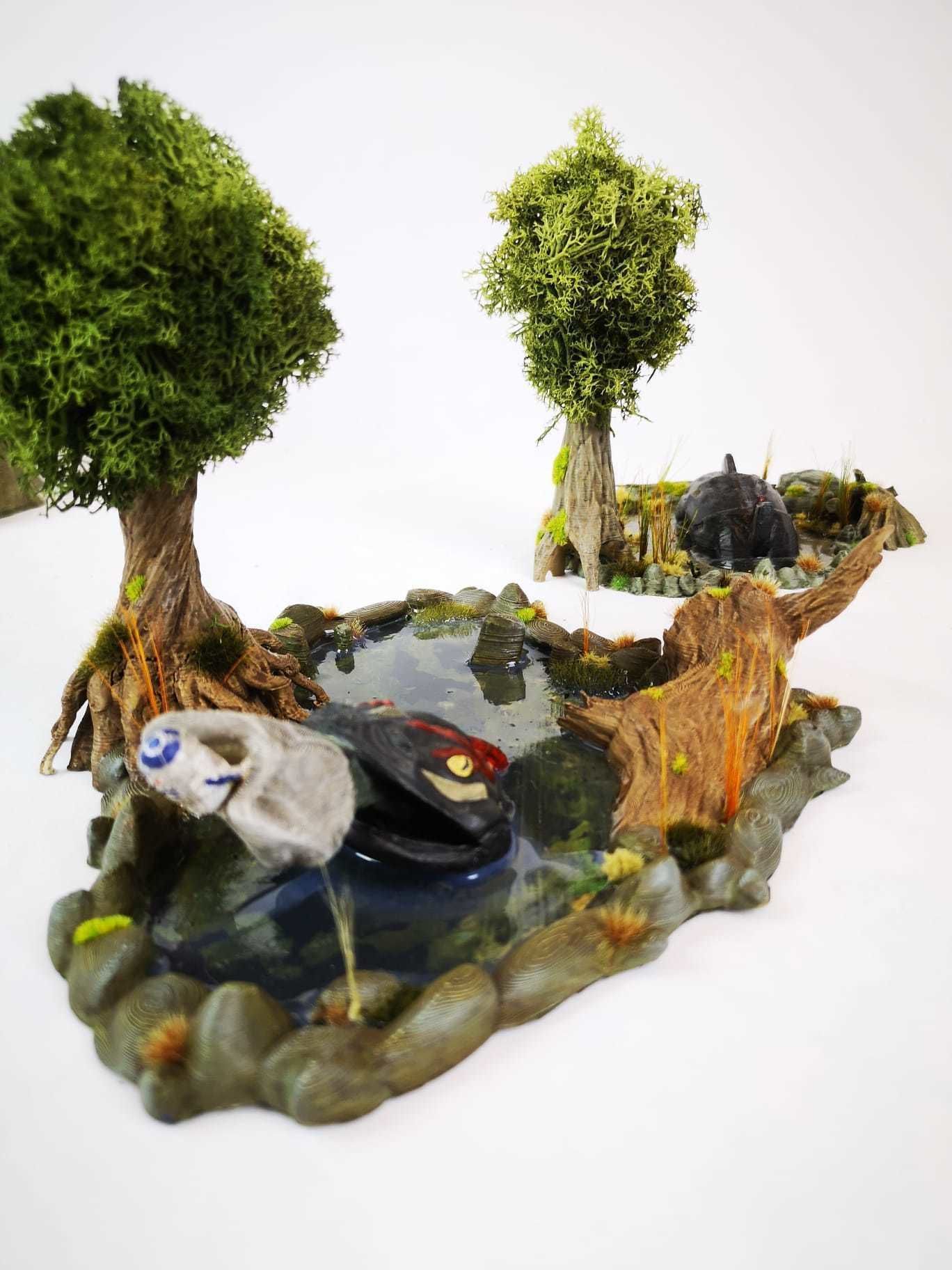 30STL Swamp Skirmish Set 3d printable Legion wargaming terrain  Free 3D print model_29