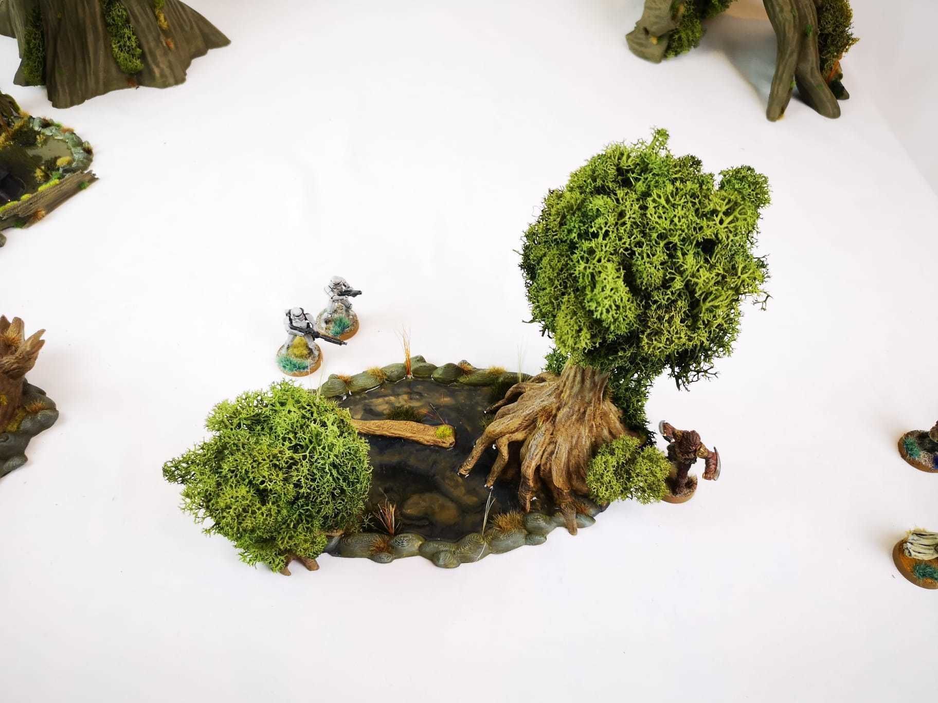 30STL Swamp Skirmish Set 3d printable Legion wargaming terrain  Free 3D print model_61