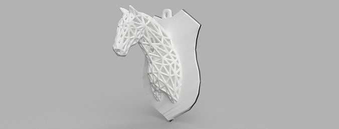 horse voronoi 3D print model