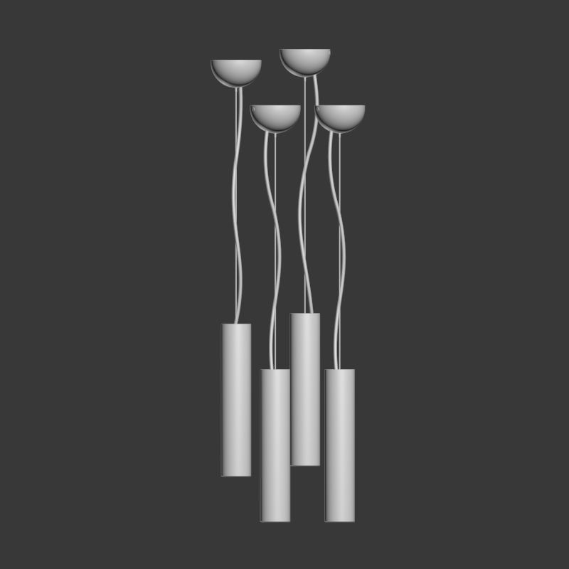 Fixture Lamp 1964 1P Pendenti 3D model_1