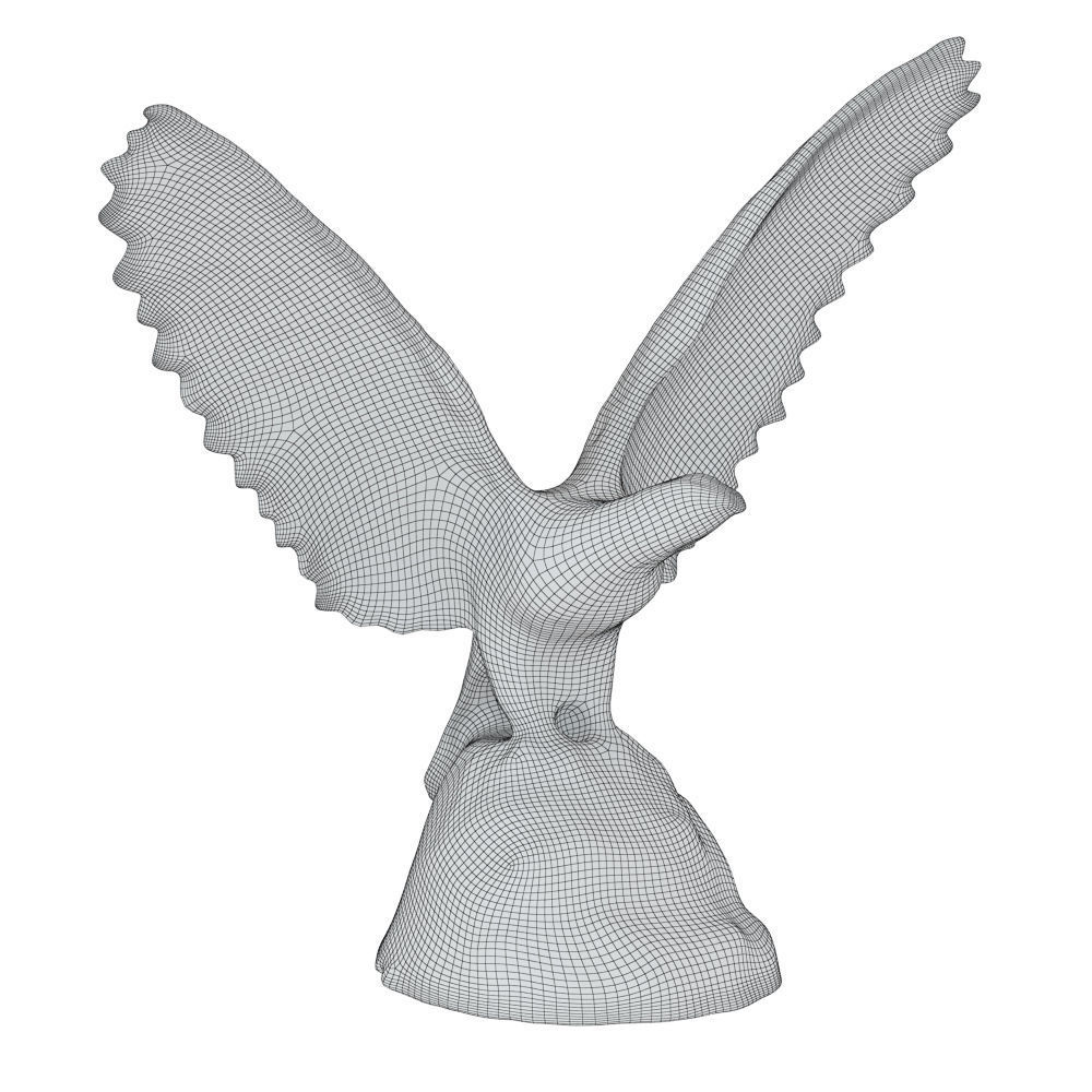 Decorative Hawk Figurine 3D model_4
