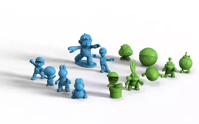 Mario Collection group of toy figurines