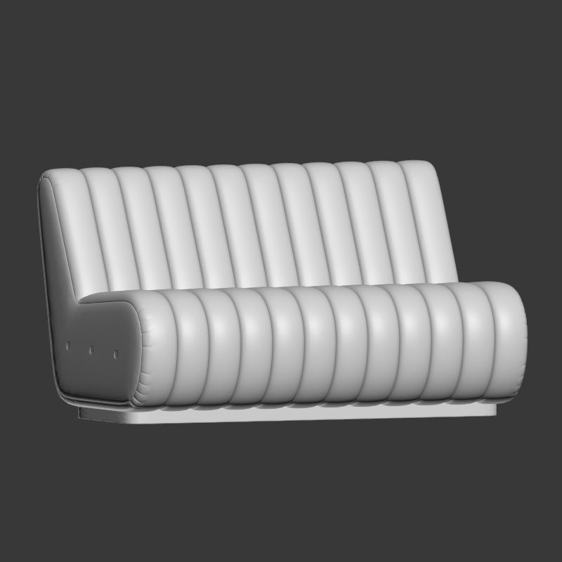 Sophia 3 Seater Sofa Essentialhome 3D model_1