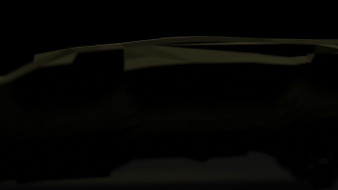Batmobile - Low poly futuristic vehicle Low-poly 3D model