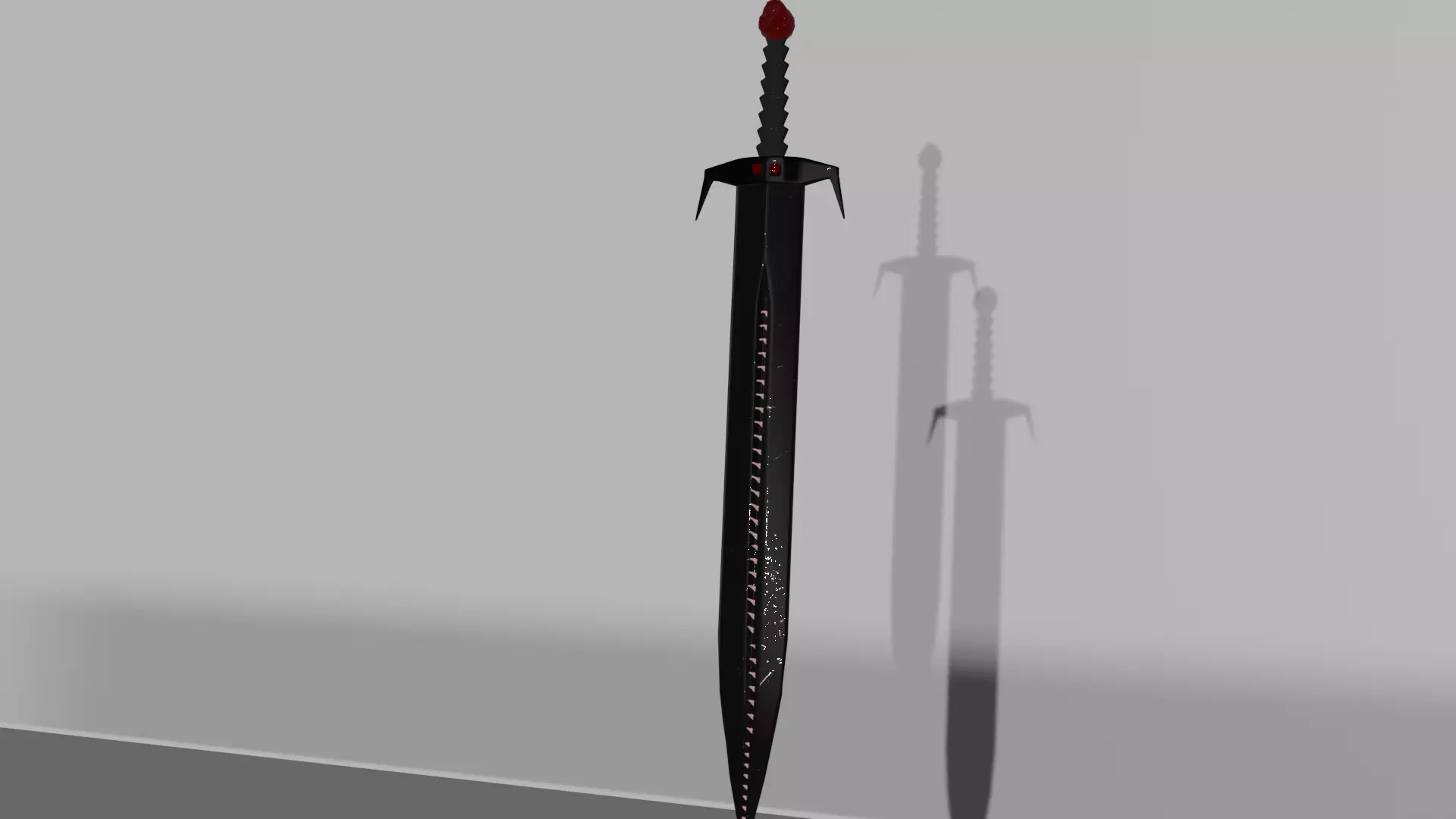EndDay Sword Low-poly 3D model_0