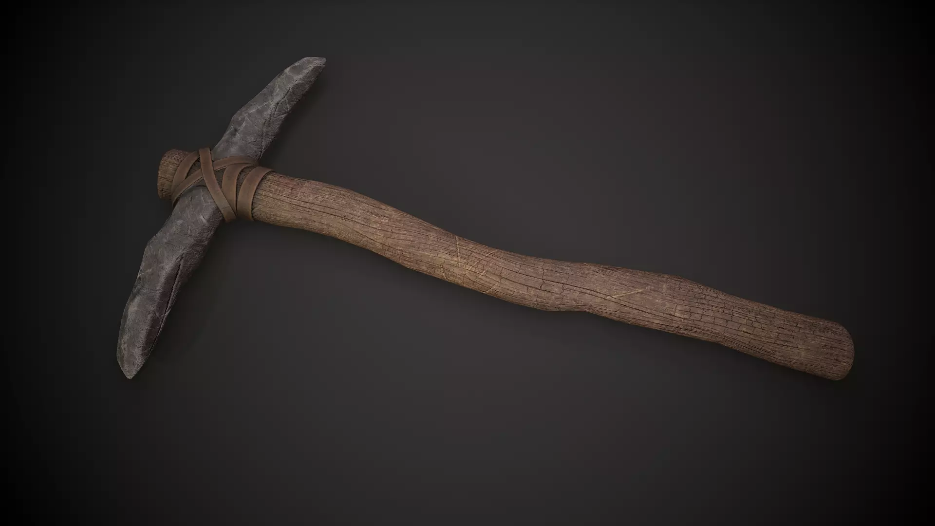 Stone Pickaxe 2 Low-poly 3D model
