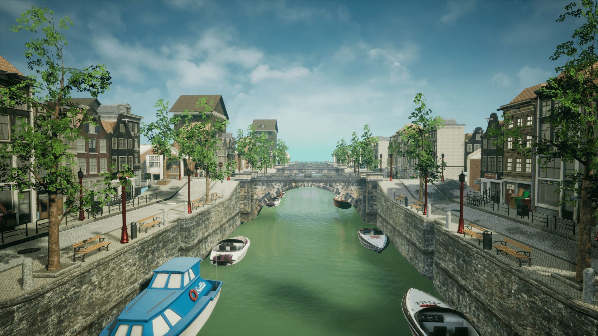 Modern City 4 Unreal Low-poly 3D model_15