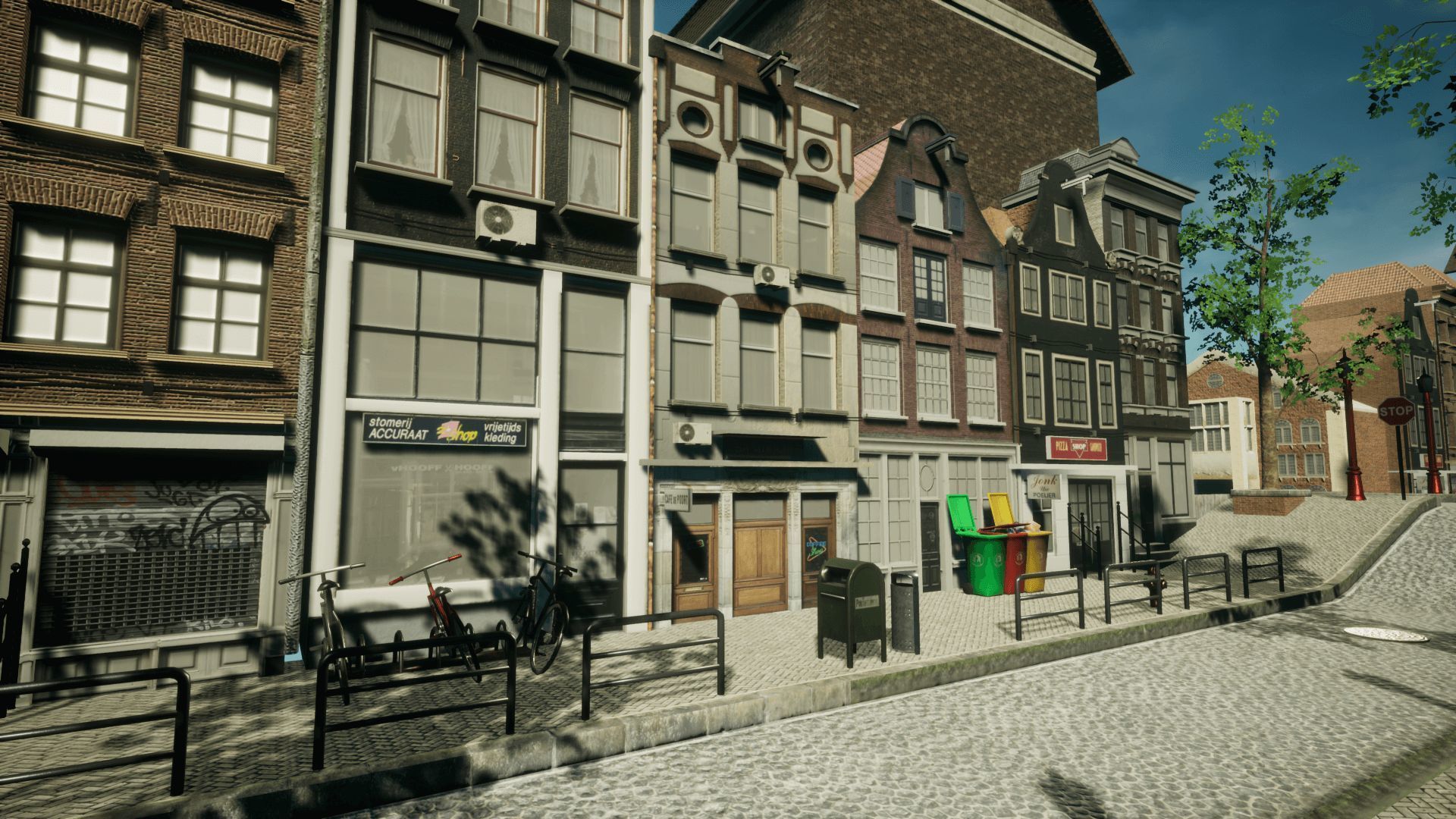 Modern City 4 Unreal Low-poly 3D model_13