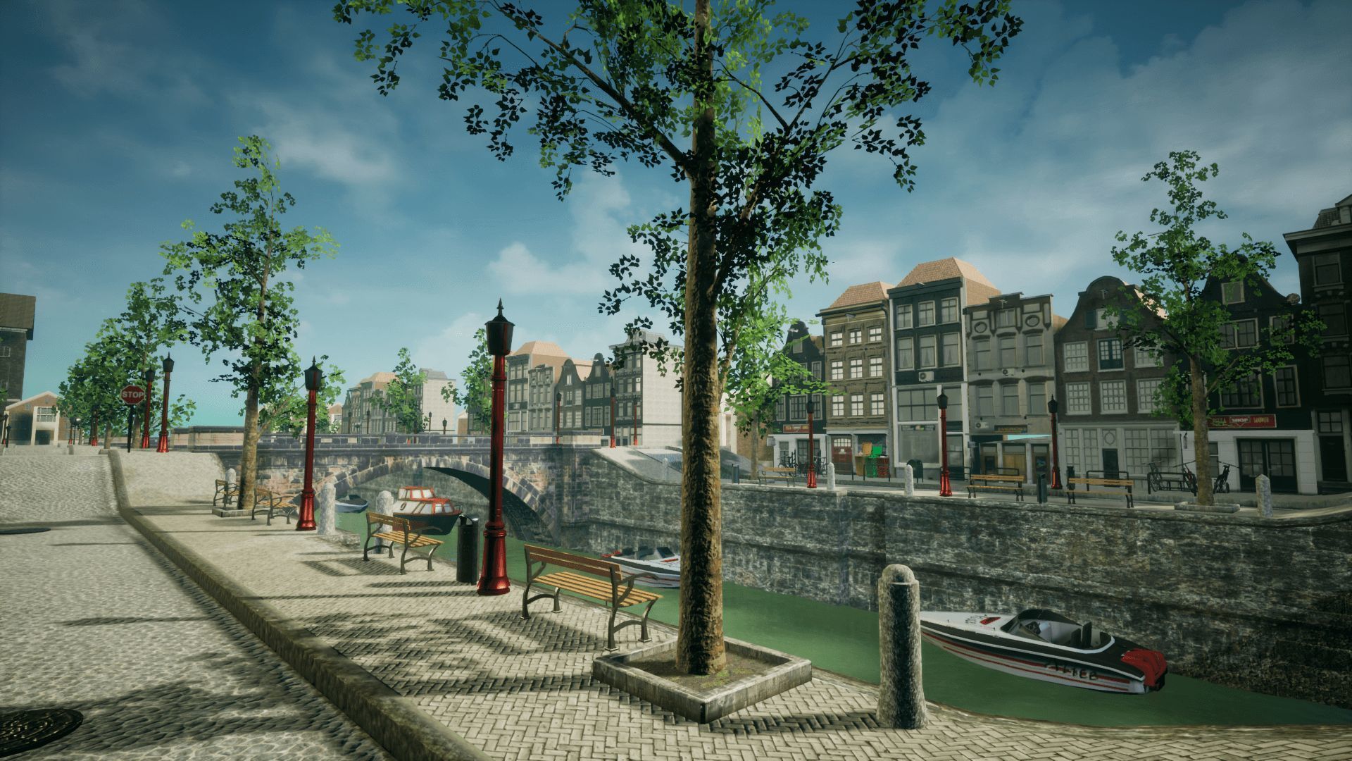 Modern City 4 Unreal Low-poly 3D model_9