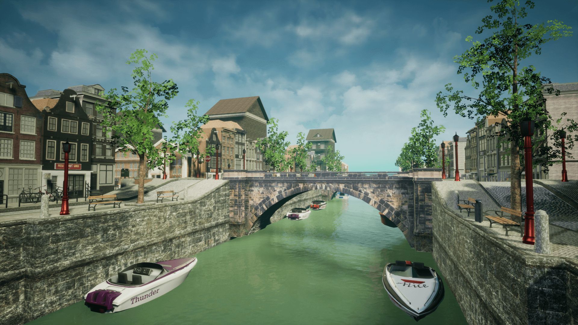 Modern City 4 Unreal Low-poly 3D model_16