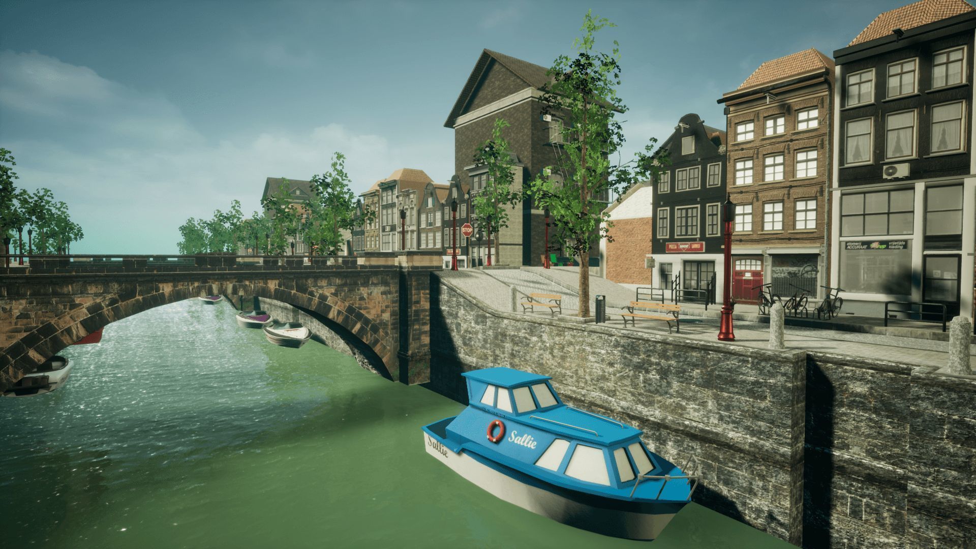 Modern City 4 Unreal Low-poly 3D model_7