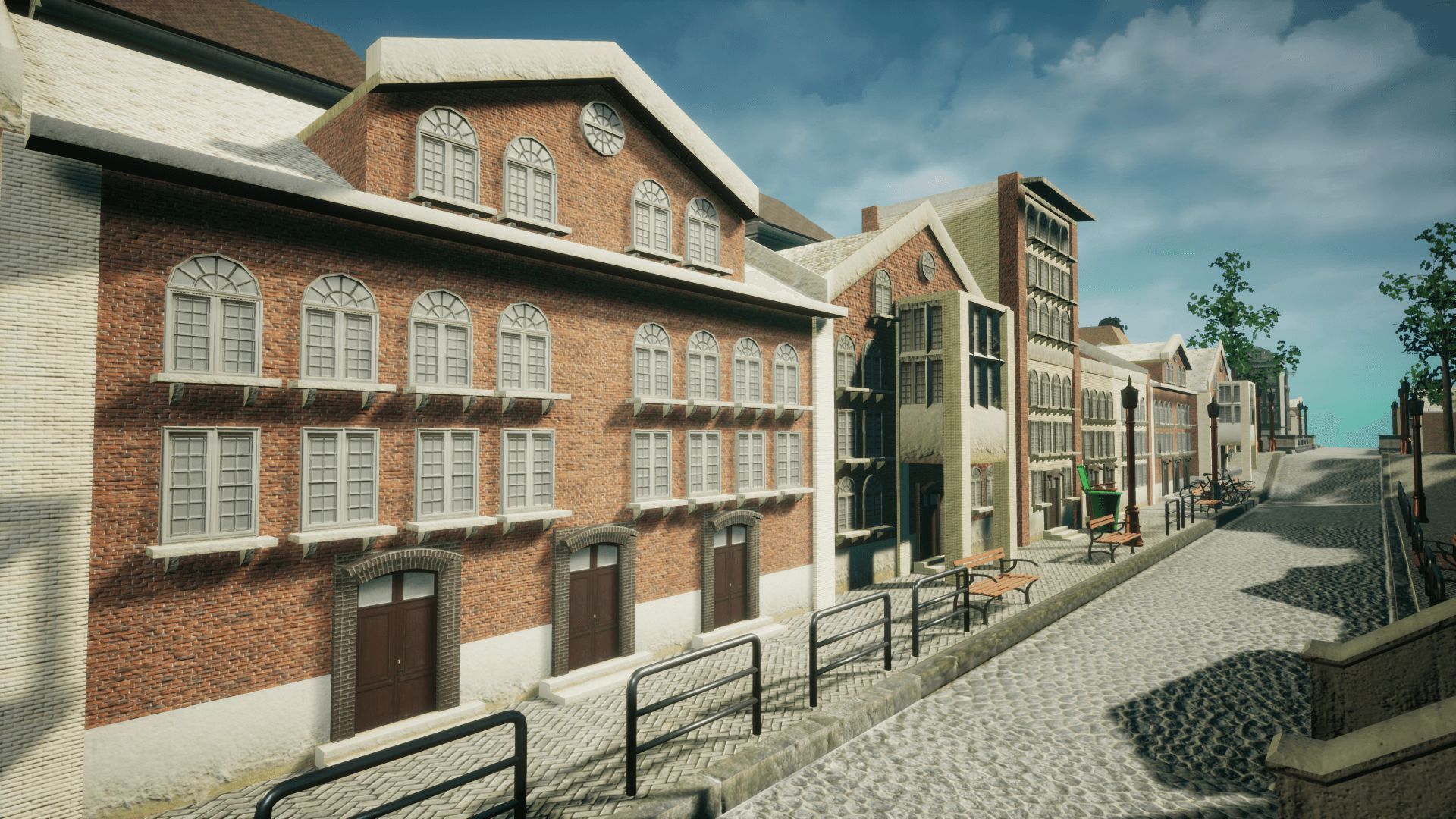 Modern City 4 Unreal Low-poly 3D model_19