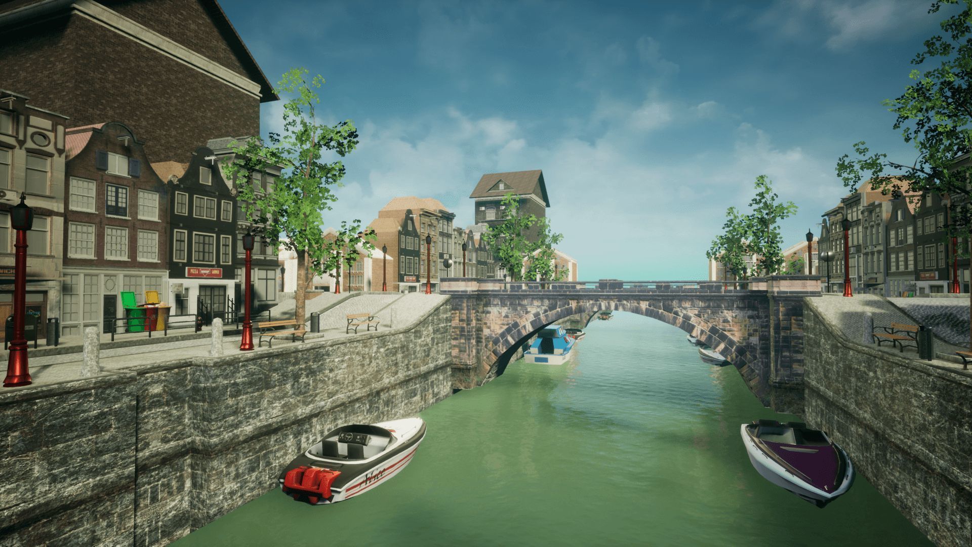Modern City 4 Unreal Low-poly 3D model_14