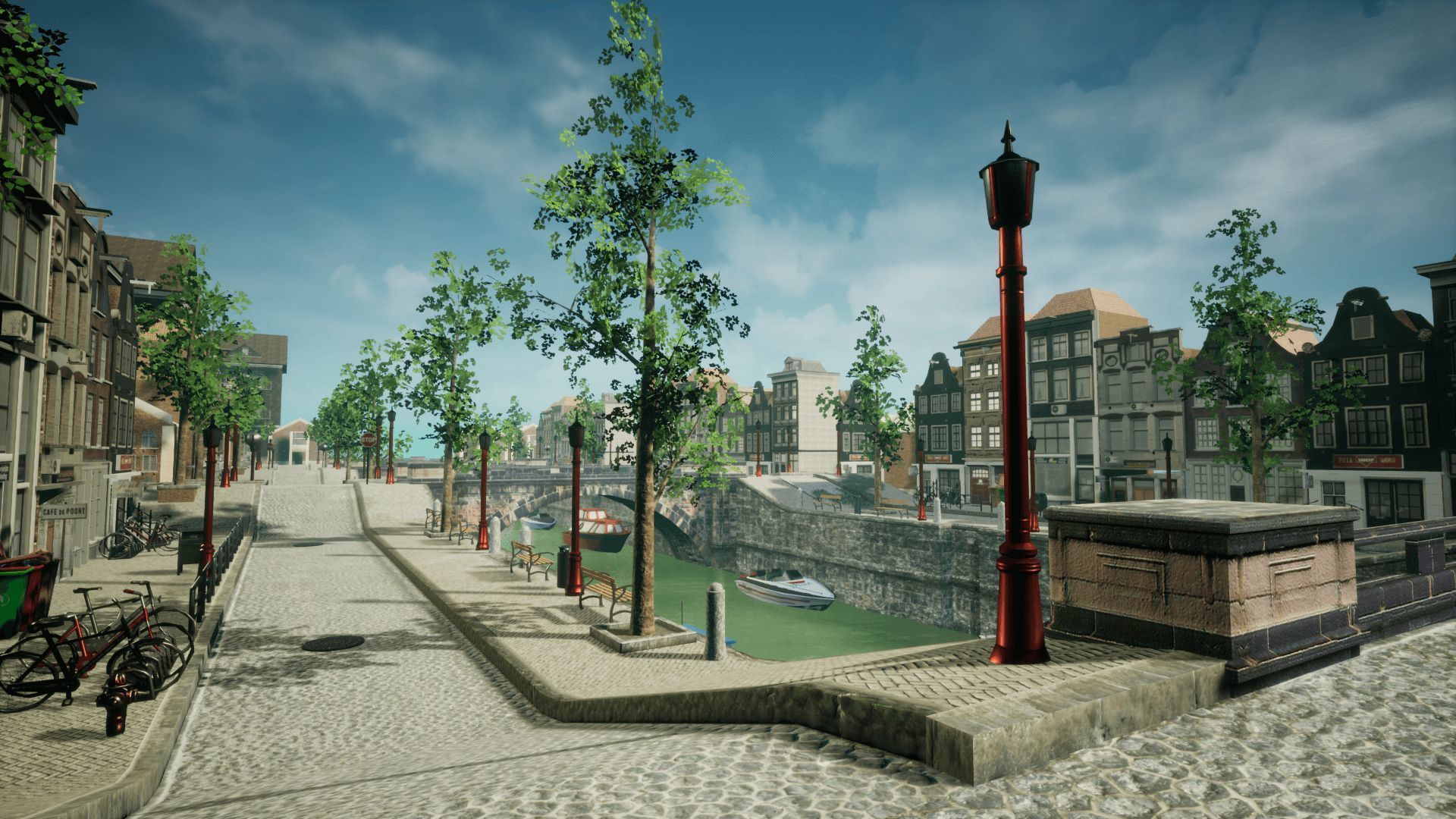 Modern City 4 Unreal Low-poly 3D model_4