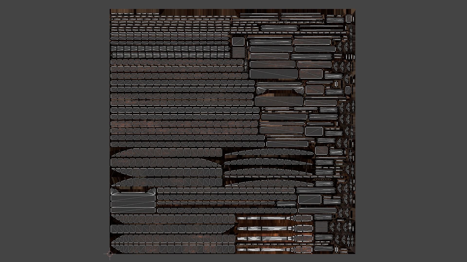 Wooden Boat Low-poly 3D model_16