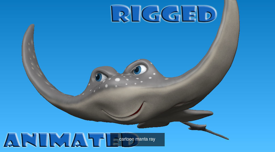 Cartoon sea animals 3D Model Collection_5