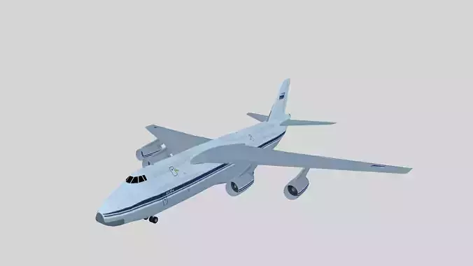 Lowpoly Antonov An-124 Ruslan
