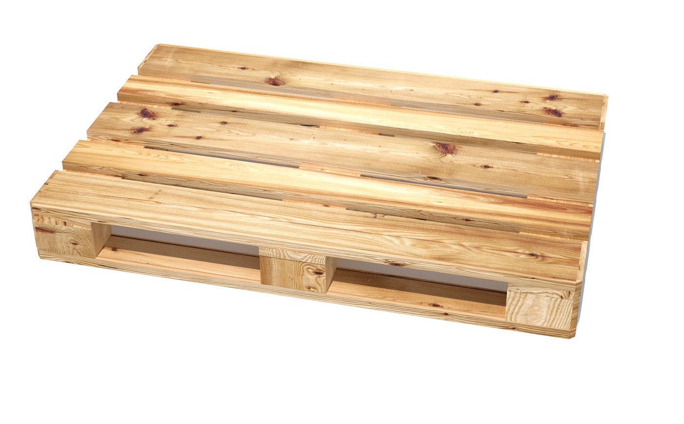 Euro pallete 120x80 cm Low-poly 3D model_2