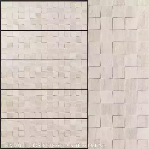 Keros Tajmahal Decorado Cubik Travertino