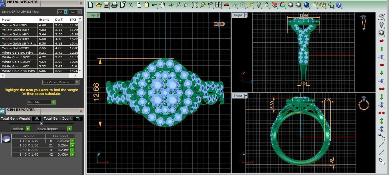 Luxury Collection Ring  3D print model_2