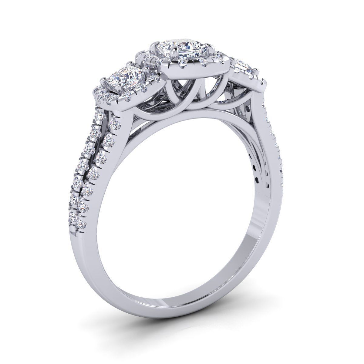 Woman Ring  3D print model_1