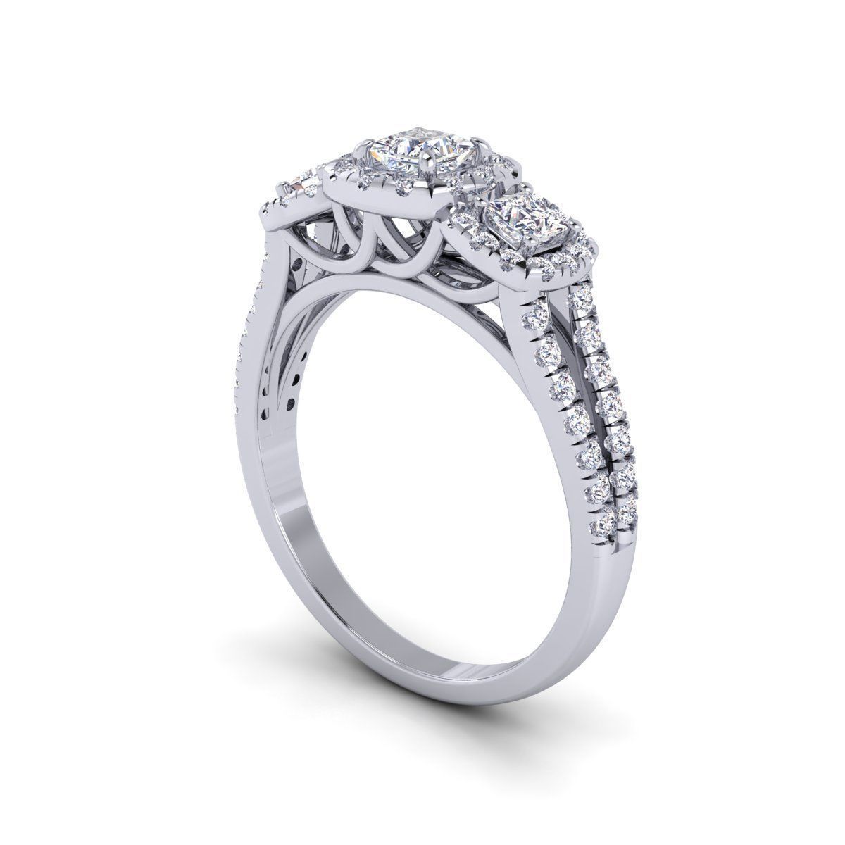 Woman Ring  3D print model_9