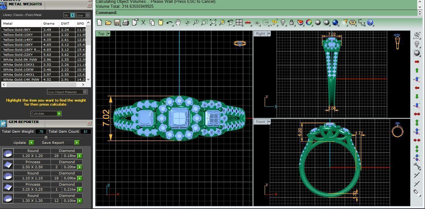 Woman Ring  3D print model_3
