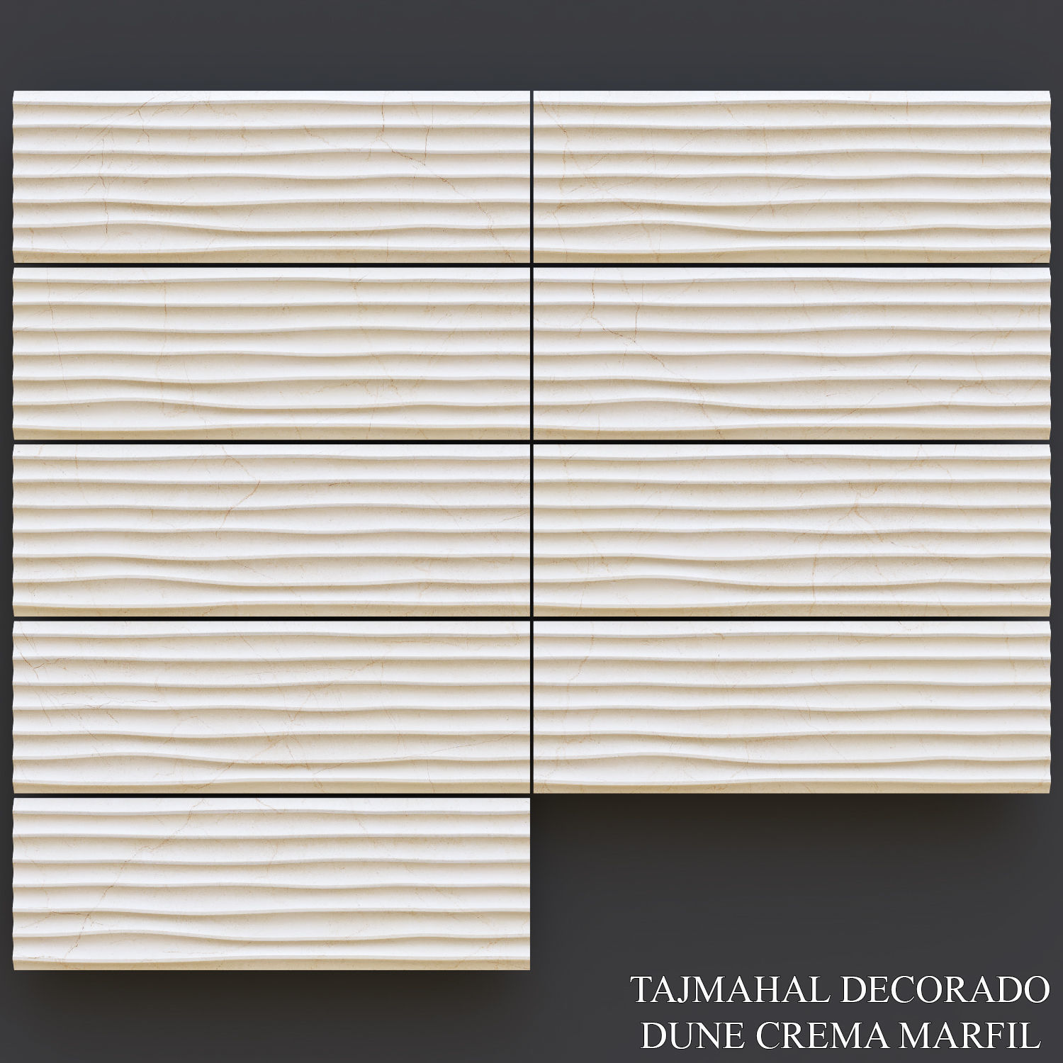 Keros Tajmahal Decorado Dune Crema Marfil 3D model_1