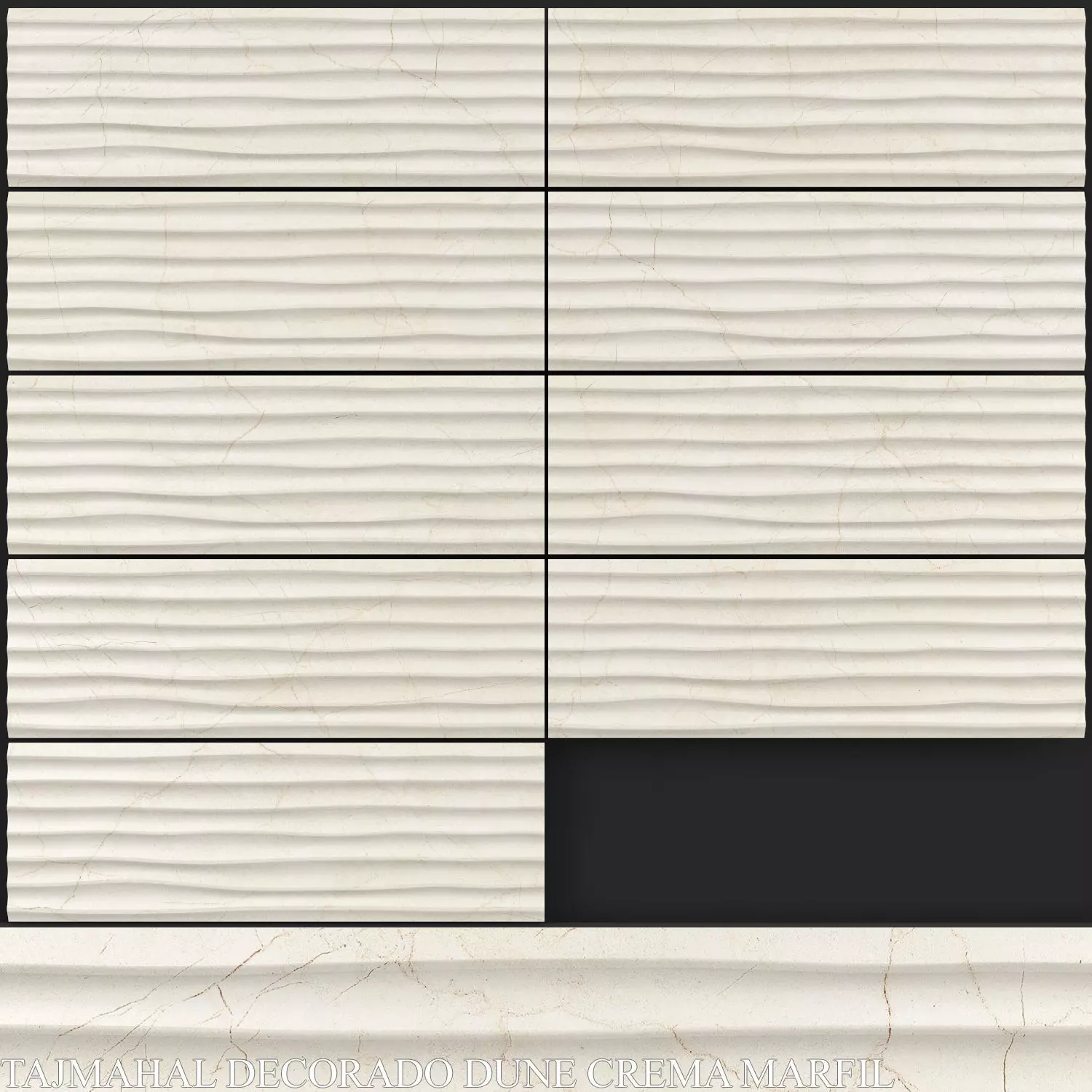 Keros Tajmahal Decorado Dune Crema Marfil 3D model_0