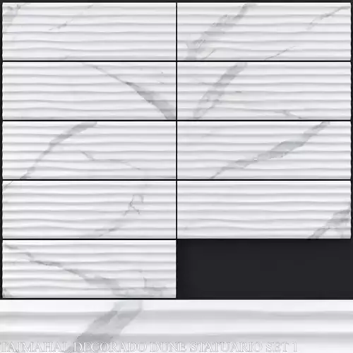 Keros Tajmahal Decorado Dune Statuario Set 1