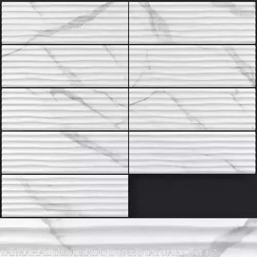 Keros Tajmahal Decorado Dune Statuario Set 2