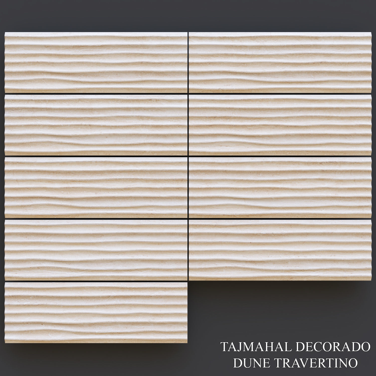 Keros Tajmahal Decorado Dune Travertino 3D model_1