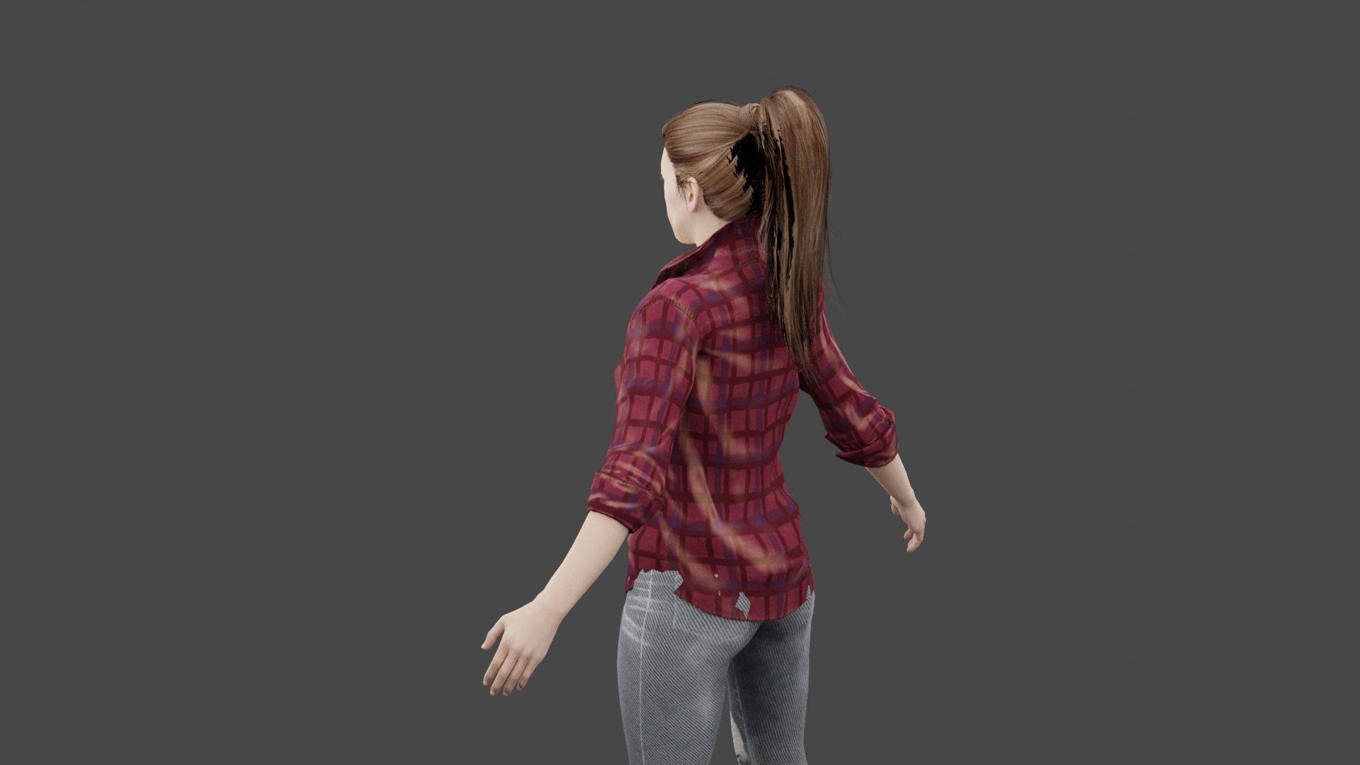 female character  Free 3D model_2