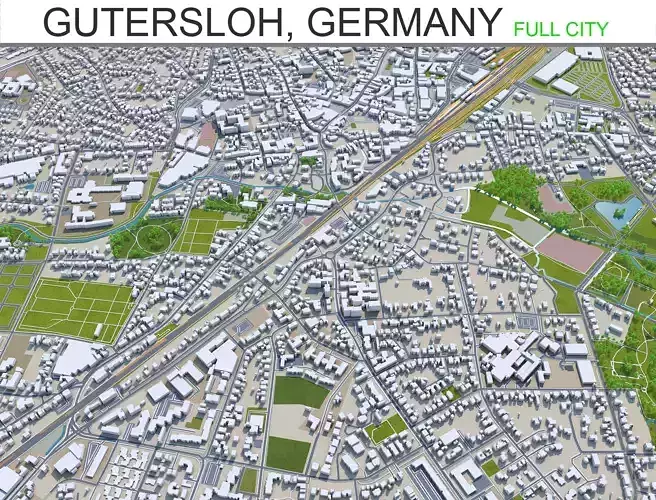 Gutersloh City Germany 30km