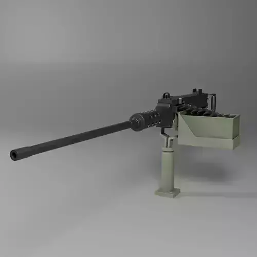M2HB heavy machine gun Free 3D model