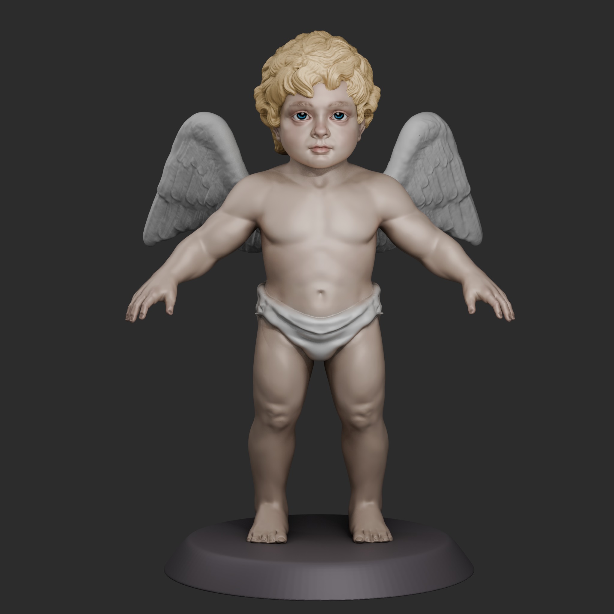 Cherub Baby Angel 3D print model_1