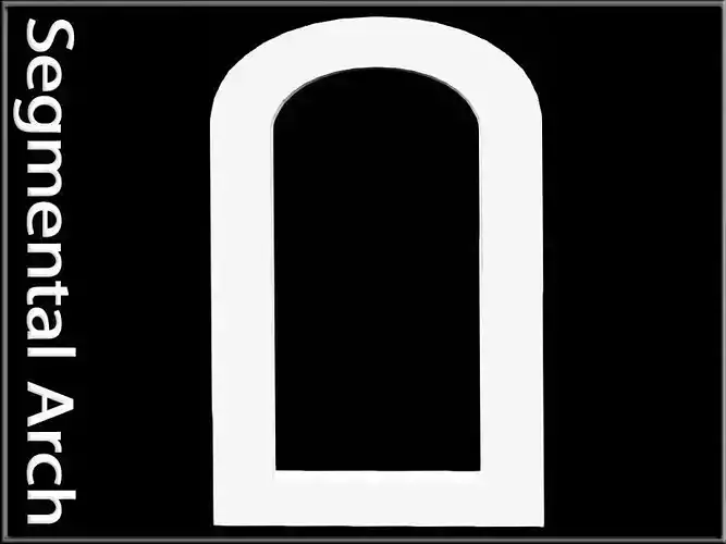 Segmental Arch 03 Low-poly 3D model