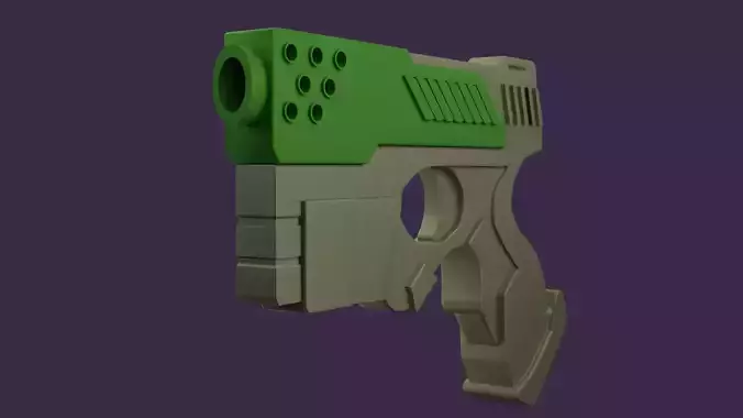 Low Poly Combat Pistol