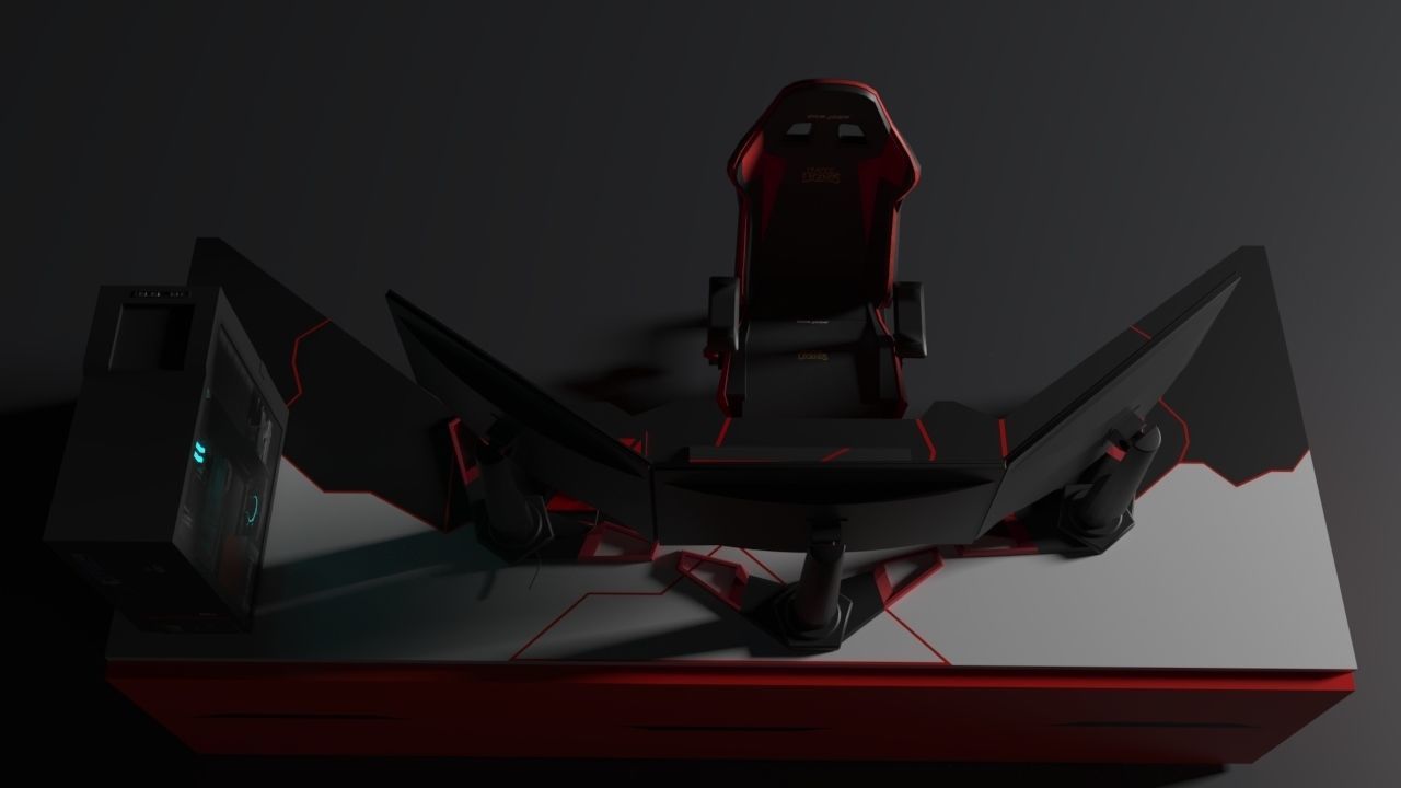  gaming station 3D model_6