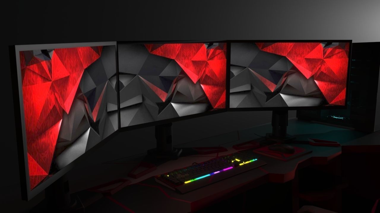  gaming station 3D model_3