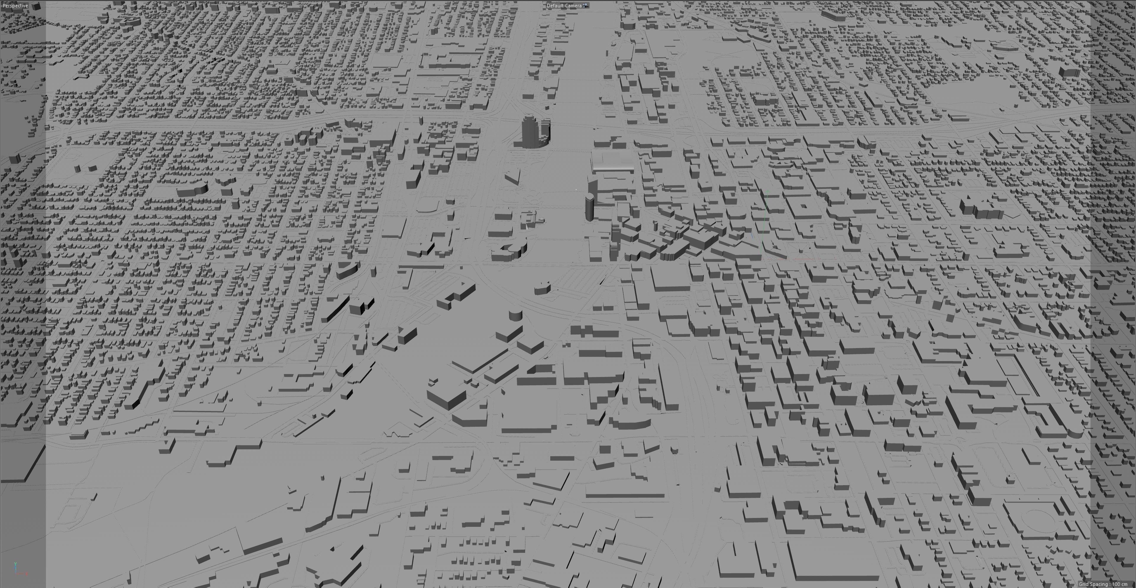 Grand Rapids City Michigan USA Low-poly 3D model_15