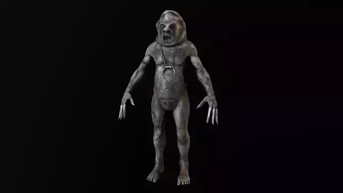 Tribe Men Bumbklaat Low-poly 3D model