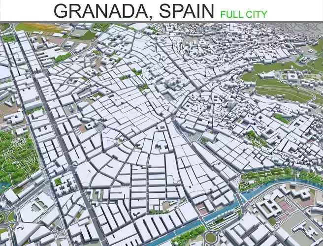 Granada City in Spain 20km