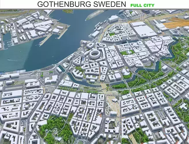 Gothenburg City in Sweden 80km
