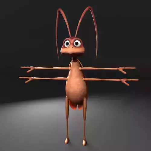 Cockroach - cartoon 3D model