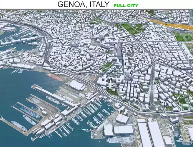 Genoa City in Italy