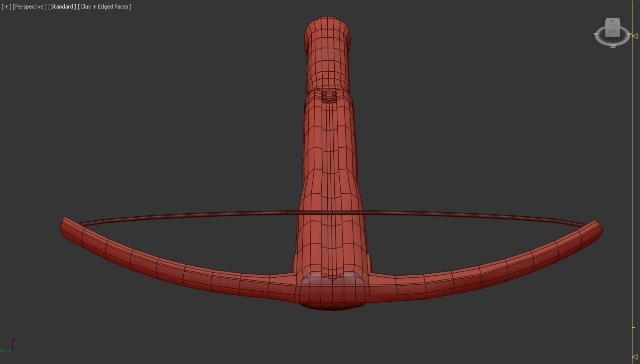 CroosBow bow and arrow Free 3D model_4