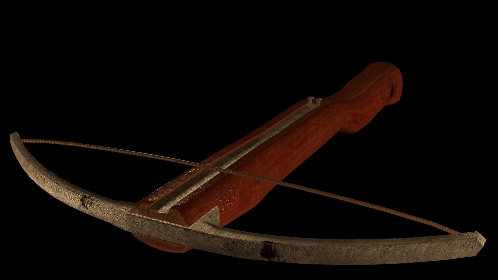 CroosBow bow and arrow Free 3D model_1