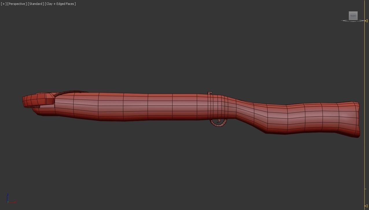 CroosBow bow and arrow Free 3D model_3